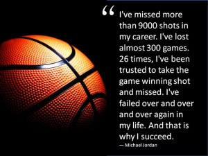 Great quote by Michael Jordan.
