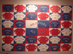 Bulletin Board outside our classroom for September~