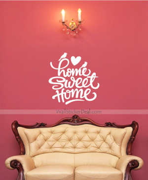 Home Sweet Home Quote Wall Sticker