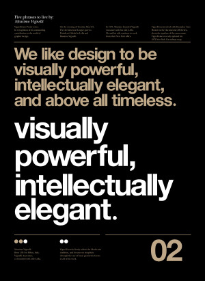 Vignelli Forever poster series by Anthony Neil Dart