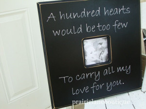 Custom Made 20x20 Picture Frame With Quote Choose your own colors ...