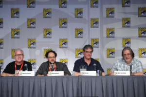 Mike Anderson, Matt Selman, Al Jean and Matt Groening talks to fans ...