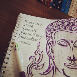 ... on the phone... #buddha #quote #true #artsy #doodle #sketching #love