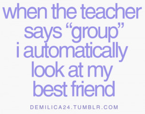 When the teacher says 