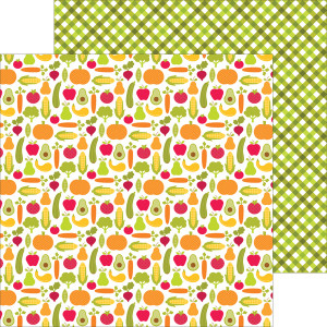 ... Happy Harvest Collection - 12 x 12 Double Sided Paper - Garden Grown