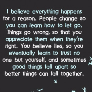 things happen for a reason