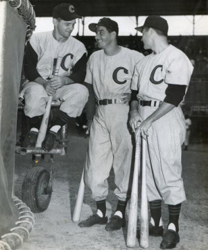 1951 photo of Cienfuegos players Gene Mauch , Reggie Otero and John ...