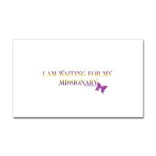 AM WAITING FOR MY MISSIONARY Sticker (Rectangula for