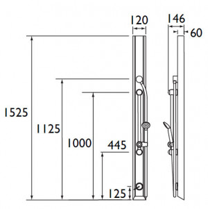 Image of Bristan Stainless Steel Shower Panel With Kit TFP3002