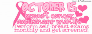 Breast Cancer Awareness Month Pink Ribbon Facebook Cover Timeline