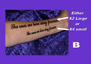 TATTOOS-INNER-ARM-FOREARM-personalised-YOUR-OWN-QUOTE-custom-made-LAST ...