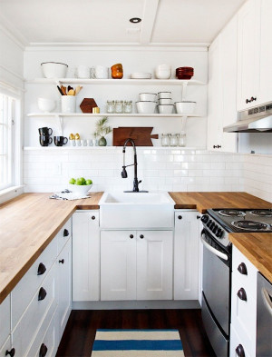 Above: In her cabin kitchen, Sarah Samuel of Smitten Studio installed ...