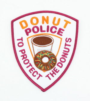 Donut Police Patch - To Protect the Donuts