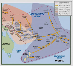 Figure Oceania Map The South Pacific Island Region Prises
