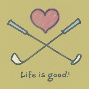 Women's Love To Golf Short Sleeve Tee|Life is good