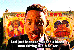 ... stole that one,but not because i'm black! Men in Black 3 quotes
