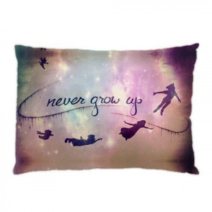 Peter Pan Quotes Never Grow Up. Pillow Case Cover Custom Design ...