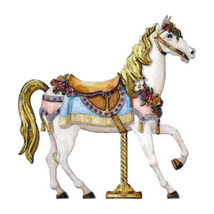 carousel horse liked on Polyvore