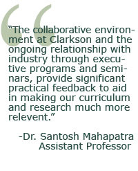The collaborative environment at Clarkson and the ongoing relationship ...