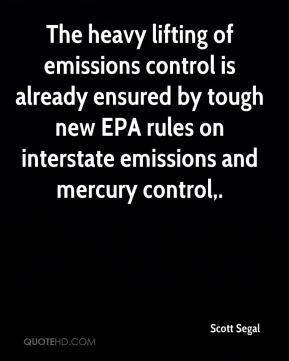 The heavy lifting of emissions control is already ensured by tough new ...