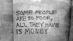 Poor people. Inspirational quote