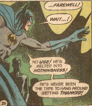 But Batman's not worried, because he's got the hugest man-crush on the ...