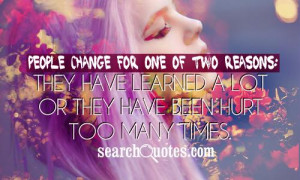 People Change For The Worst Quotes