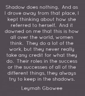 From Nobel laureate Leymah Gbowee's Barnard commencement speech in ...