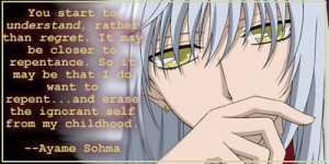 Ayame...so sad under his...interesting personality. Anime: Fruits ...