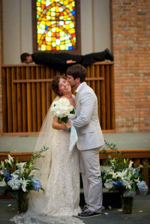 funny wtf wedding photo priest planking