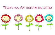 printable thank you cards smiling flowers