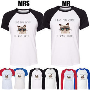 Grumpy-Cat-Quotes-I-Had-Fun-Once-It-Was-Awful-Design-Couple-T-Shirt ...