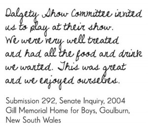 ... Submission 292, Senate Inquiry, 2004, Gill Memorial Home for Boys