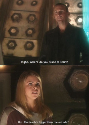 The Tardis... Oh yes. I just started watching this show and I already ...