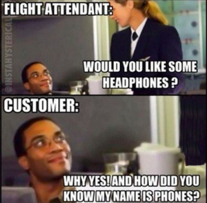 Funny / Such a nice flight attendant...