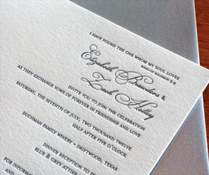 Fall Wedding Invitation Wording: Parents’ Names