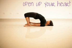 ... Bandha Sarvangasana: Open up your heart #yoga #quotes #inspiration
