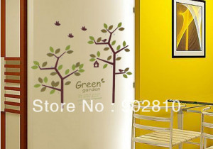 listed in stock]-Lovers Gree Tree Couple Spring Art Mural Wall ...