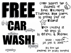 Car Wash Fundraiser Flyer Image