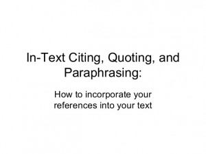 In textciting quotes_paraphrase