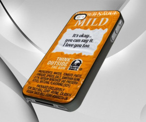 Taco Bell Sauce Packet Sayings - iPhone 5 case