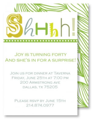surprise party invitation wording template