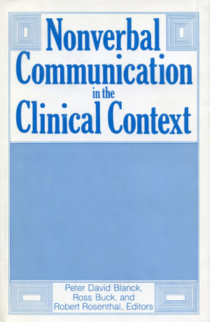 Cover for the book Nonverbal Communication in the Clinical Context