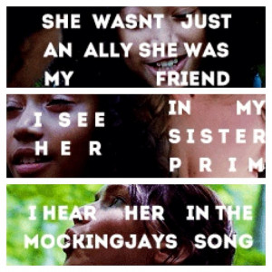 Hunger Games Quotes Katniss And Rue Hunger games quote / catching