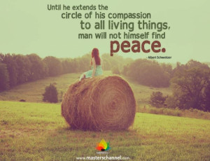 Image of the Quote until He Extends His Circle Compassion