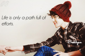 Life is only a path full of efforts.