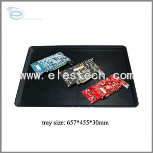 black conductive esd tray for pcb