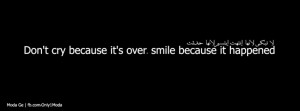 arabic, cover, cry, cry smile words cover facebook, facebook, quotes ...