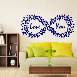 Family Wall Decals Quotes Infinity Sign Love You Valentine's Day Gifts ...