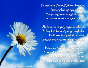 Tagalog Prayers and Christian Quotes